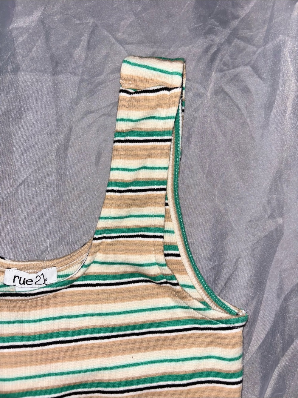 Rue21 Striped Ribbed Tank Top